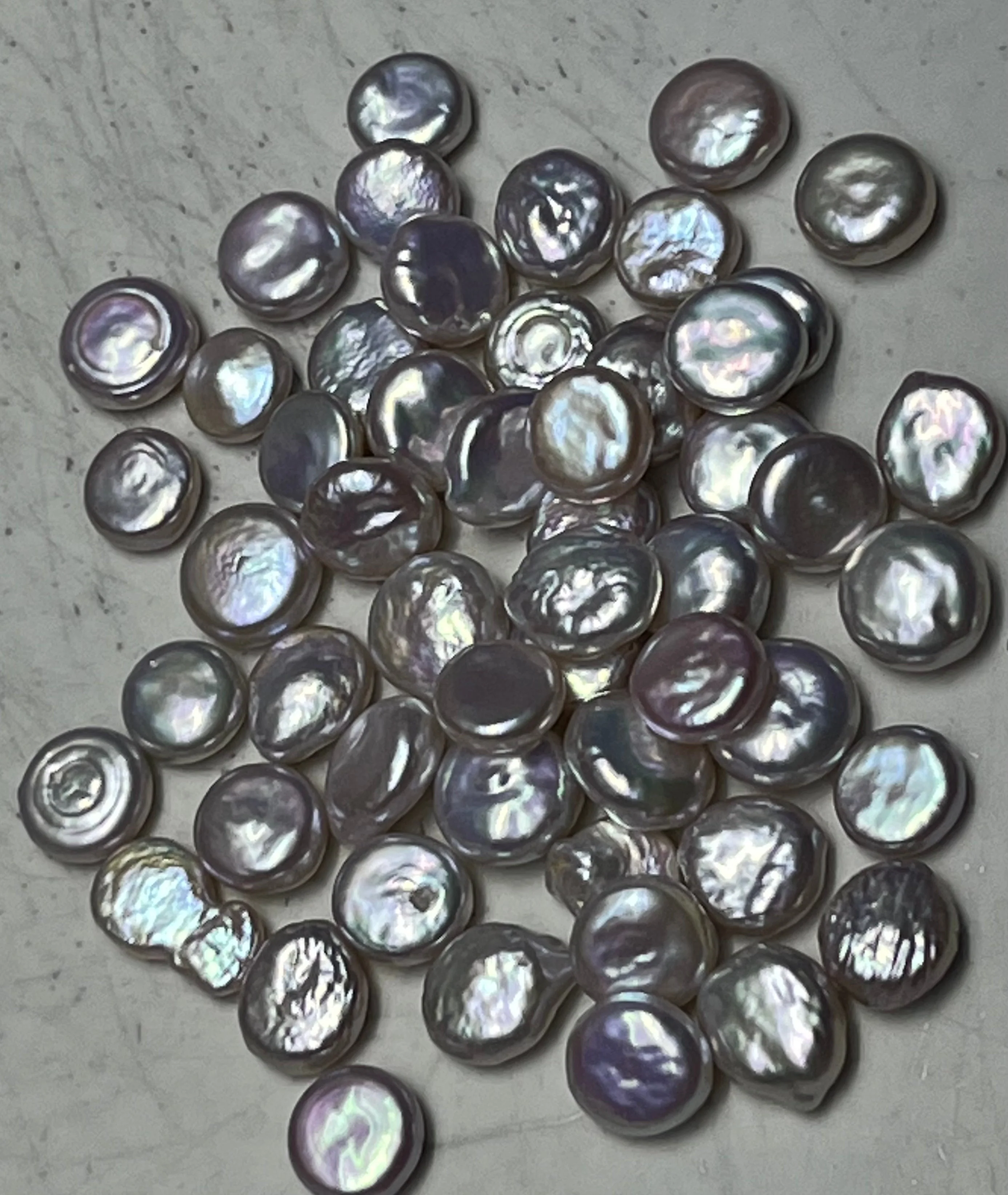 A46.ćLiveć Button Pearls Oyster(colourful or white) - Image 5